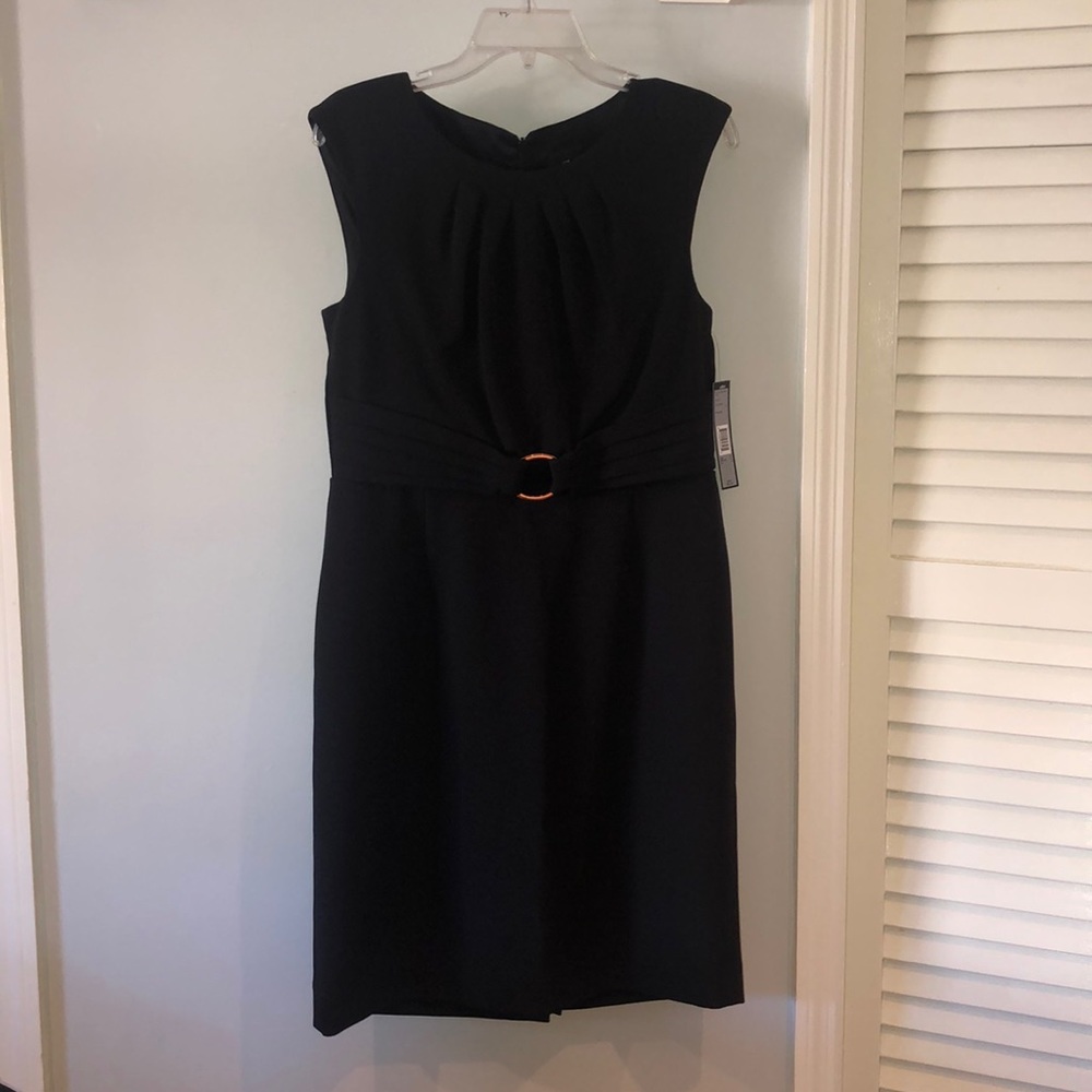 NWT Chelsea Rose Black Detailed Dress